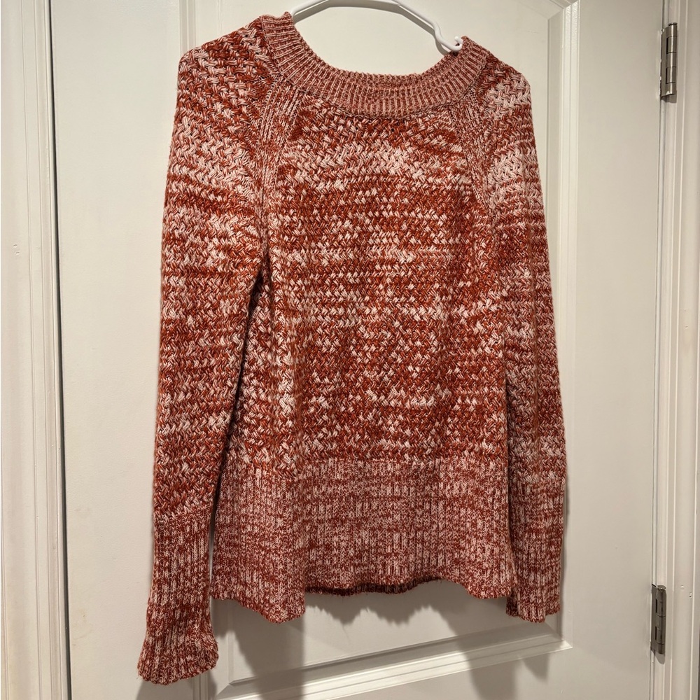 Universal Thread Women's Textured Knit Sweater - Red and White
